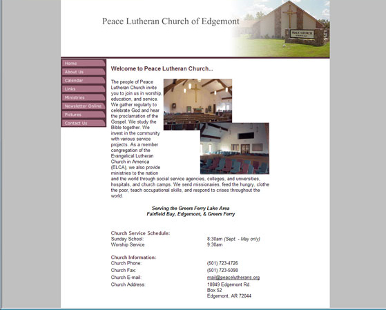Peace Lutheran Church of Edgemont, AR